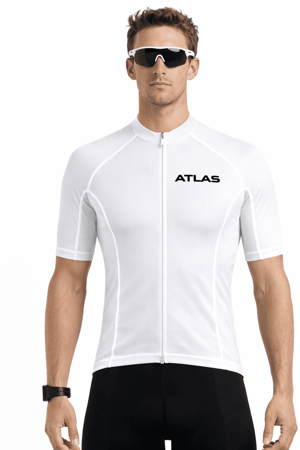 Atlas Performance Cycling Jersey White