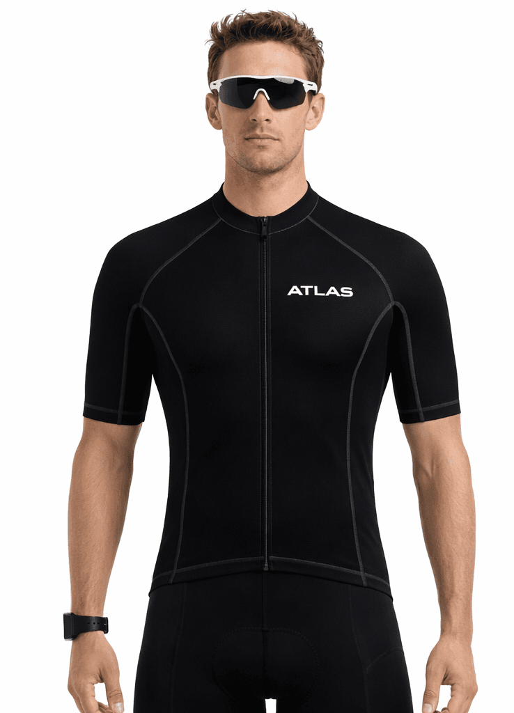 Atlas Performance Cycling Jersey Black